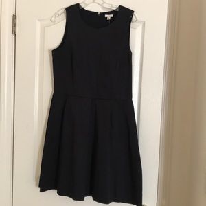 Black Crisp Cotton Sundress